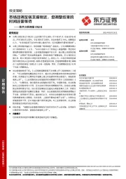 技术分析周报：市场回调至弱支撑附近，但调整结束的时间还需等待