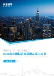 2020年中国城区高质量发展白皮书：把握战略支点，践行引领担当