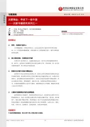 次新专题研究系列之一：次新淘金：寻找下一批牛股