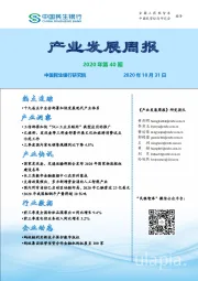 产业发展周报2020年第40期