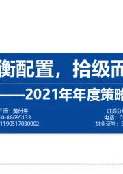 2021年年度策略：均衡配置，拾级而上