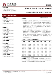 2020年第十二期：12月1日-12月31日-2020年12月十大金股组合