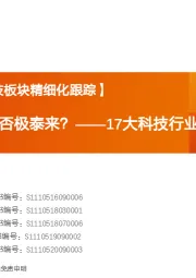 17大科技行业月报：21年哪些科技否极泰来？