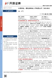 中小盘IPO专题:次新股说:精选层转板上市制度出炉(2020批次46、47)