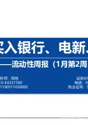 流动性周报（1月第2周）：外资买入银行、电新、化工