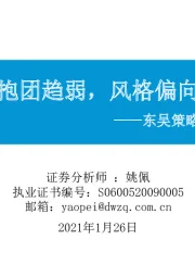 东吴策略·市场温度计：公募抱团趋弱，风格偏向成长