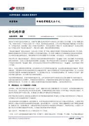 市场思考随笔之五十九：分化的归宿