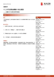 总量与行业联合研究报告:十二大行业联合解读十四五规划
