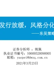 东吴策略·市场温度计：公募发行放缓，风格分化明显