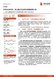 通信电子行业周观点第14期：半导体王者归来，核心建议关注标的卓胜微强势大涨