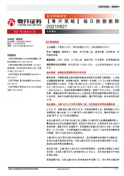 【粤开策略】每日数据跟踪