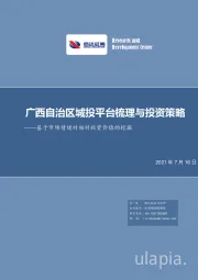 基于市场情绪对相对投资价值的挖掘：广西自治区城投平台梳理与投资策略