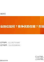 中小市值双环三问：行业地位如何？竞争优势在哪？市场空间有多大？