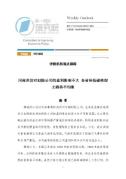 评级机构观点跟踪：河南洪灾对财险公司的盈利影响不大 各省份低碳转型之路将不均衡