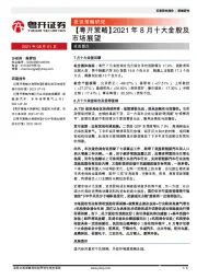 【粤开策略】2021年8月十大金股及市场展望