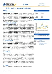 海外研究系列：Taper信号渐行渐近