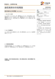 股权类资本市场周报