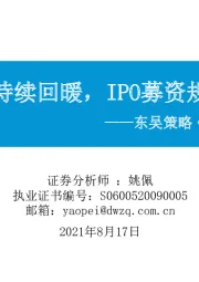 东吴策略·市场温度计：公募发行持续回暖，IPO募资规模创新高