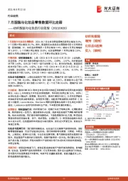 纺织服装与化妆品行业周报:7月服装与化妆品零售数据环比走弱