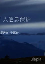 中华人民共和国个人信息保护法（个保法）：建立健全个人信息保护管理体系