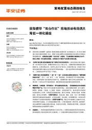 策略配置动态跟踪报告：前海横琴“双合作区”落地推动粤港澳大湾区一体化提速