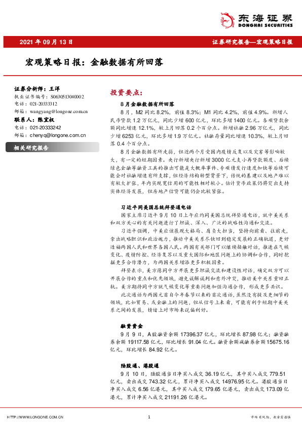 宏观策略日报：金融数据有所回落