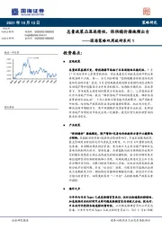 国海策略双周政研系列1：总量政策凸显连续性，保供稳价措施频出台