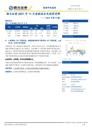 2021年11月金股组合及投资逻辑（2021年第10期）