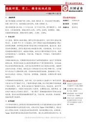 指数回落，军工、粮食板块走强