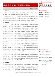 指数午后回落，白酒板块领涨