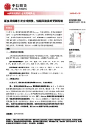 宏观策略周报：新变异病毒引发全球担忧，短期风险偏好受到抑制