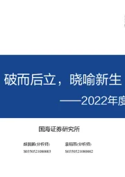 2022年度策略报告：破而后立，晓喻新生
