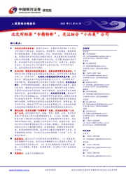 A股策略专题报告:北交所助推“专精特新”,关注细分“小而美”公司