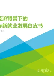 在线新经济背景下的新职业与新就业发展白皮书