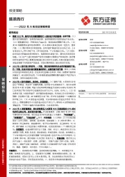 2022年A股投资策略展望：踏浪而行