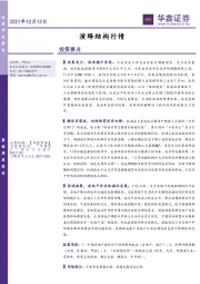 策略周度报告：演绎结构行情