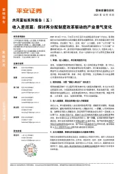 共同富裕系列报告（五）：收入差距篇：探讨再分配制度改革驱动的产业景气变化