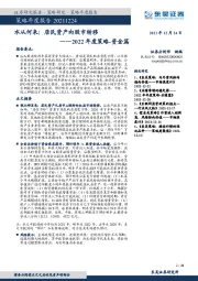 水从何来：居民资产向股市转移——2022年度策略-资金篇