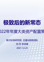 2022年年度大类资产配置策略：极致后的新常态