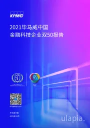 2021毕马威中国金融科技企业双50报告