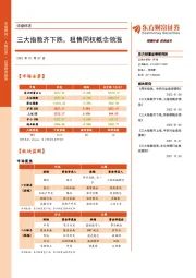 收盘综述：三大指数齐下跌，租售同权概念领涨