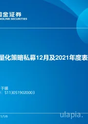 股票量化策略私募12月及2021年度表现速览