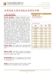 海外策略周报：本周美股大型科技股出现明显回调