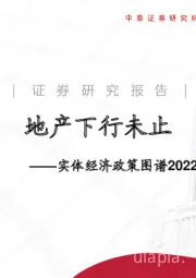 实体经济政策图谱2022年第4期：地产下行未止