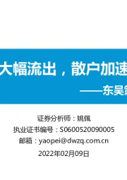 东吴策略·市场温度计：外资大幅流出，散户加速离场