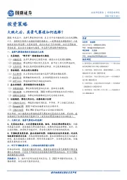 投资策略：大跌之后，高景气赛道如何选择？