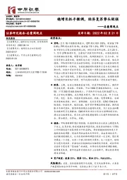 总量周观点：稳增长抓手微调，经济复苏势头较强