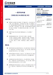 一周市场回顾