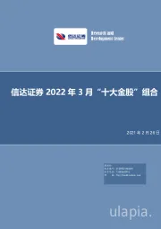 2022年3月“十大金股”组合