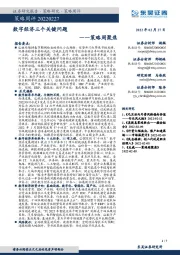 策略周聚焦：数字经济三个关键问题